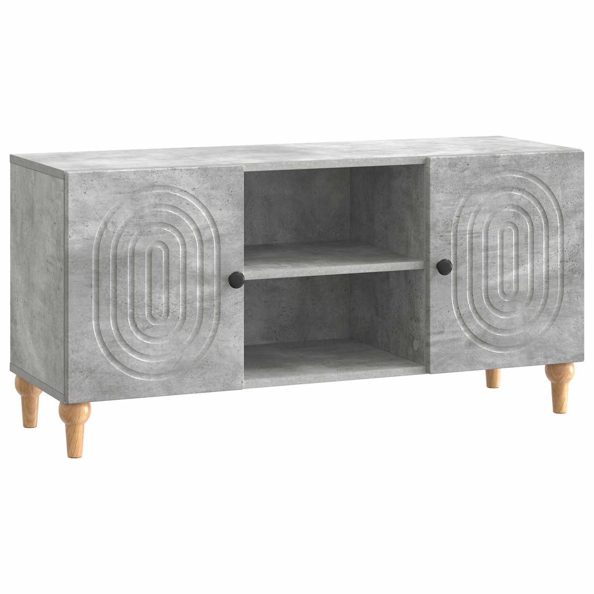 TV-Schränk Betongrau 102 x 34,5 x 50 cm Holzwerkstoff