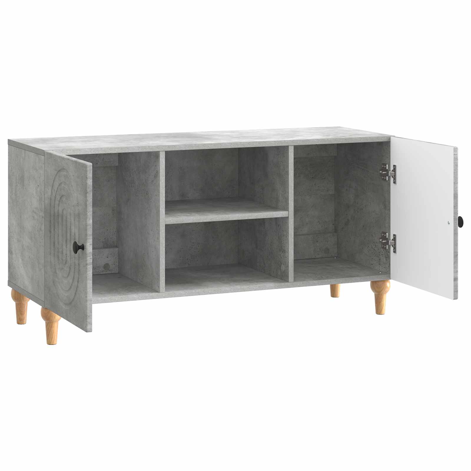TV-Schränk Betongrau 102 x 34,5 x 50 cm Holzwerkstoff