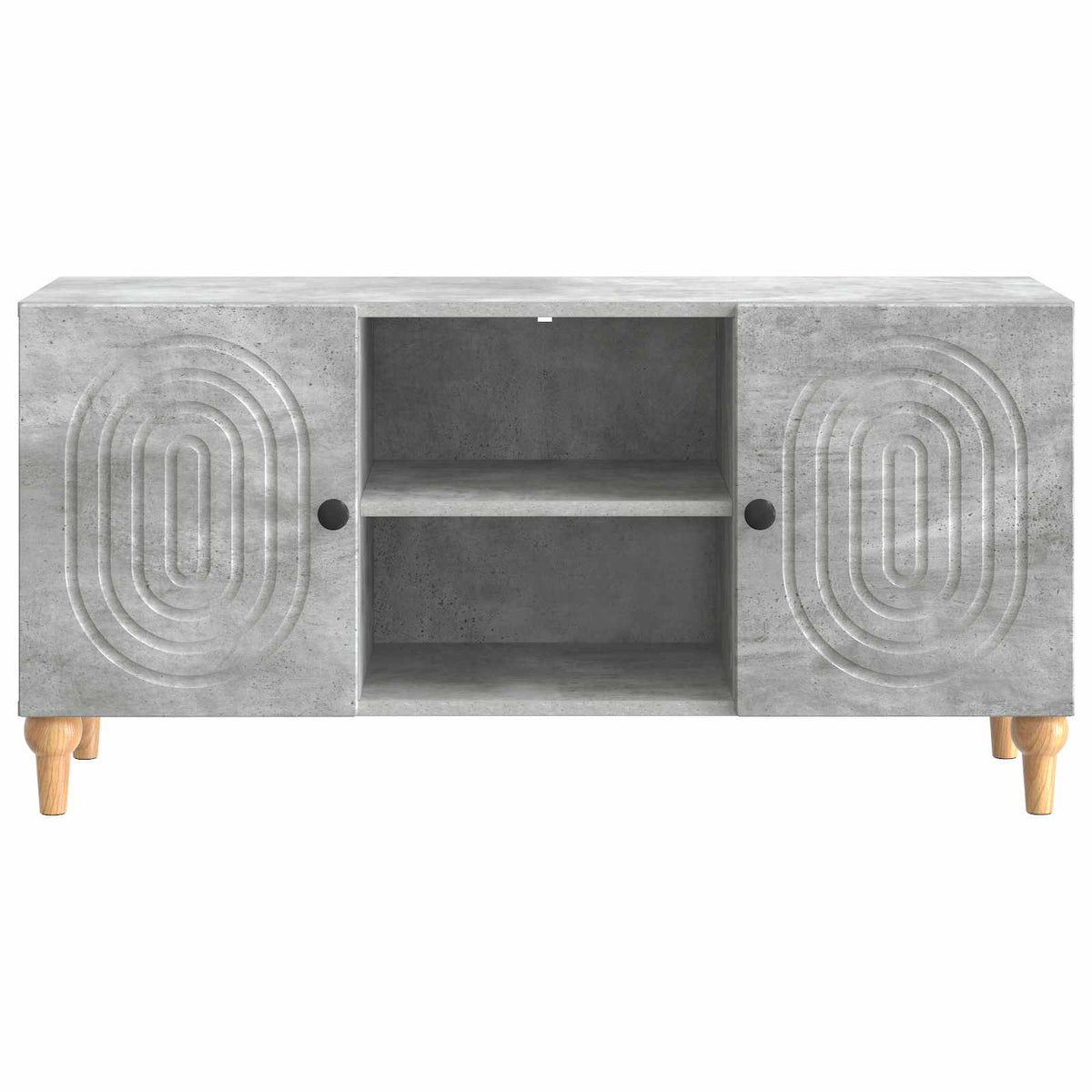 TV-Schränk Betongrau 102 x 34,5 x 50 cm Holzwerkstoff
