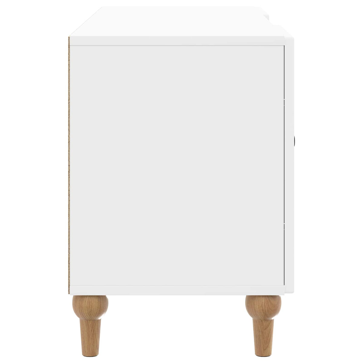 TV-Schränk Hochglanz Weiß 102 x 34,5 x 50 cm Holzwerkstoff