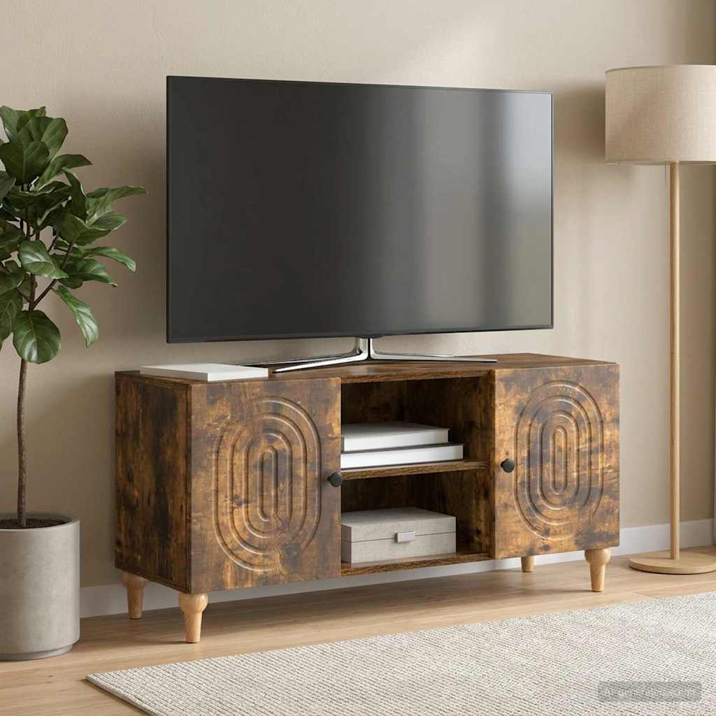 TV-Schränk Geräucherte Eiche 102 x 34,5 x 50 cm Holzwerkstoff