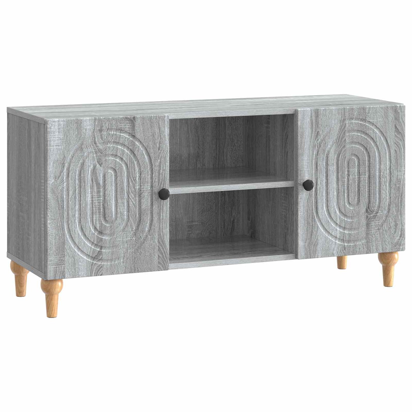 TV-Schränk 102 x 34,5 x 50 cm Graues Sonoma Holzwerkstoff