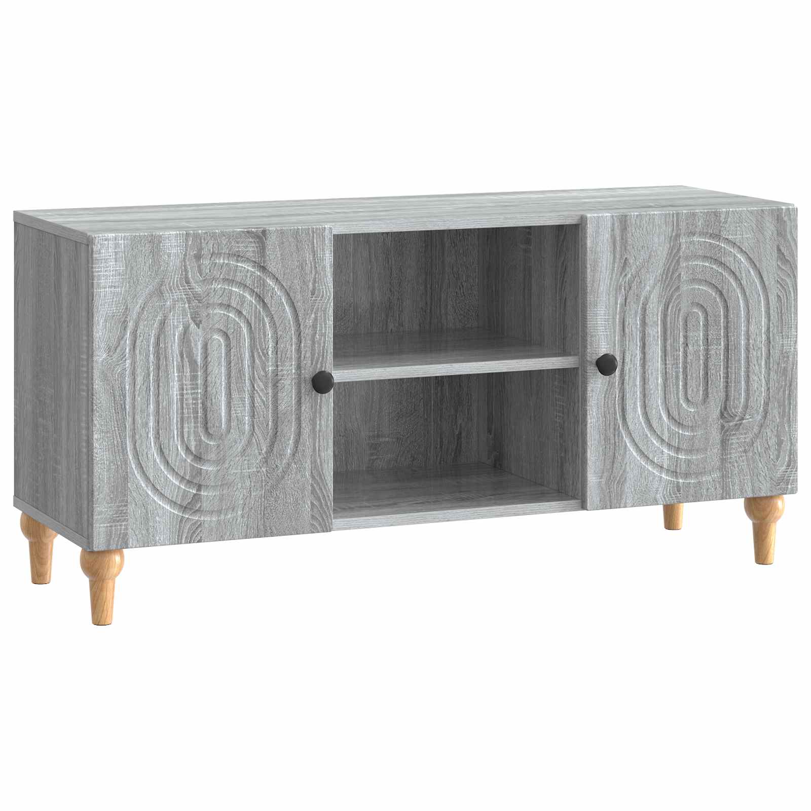 TV-Schränk 102 x 34,5 x 50 cm Graues Sonoma Holzwerkstoff