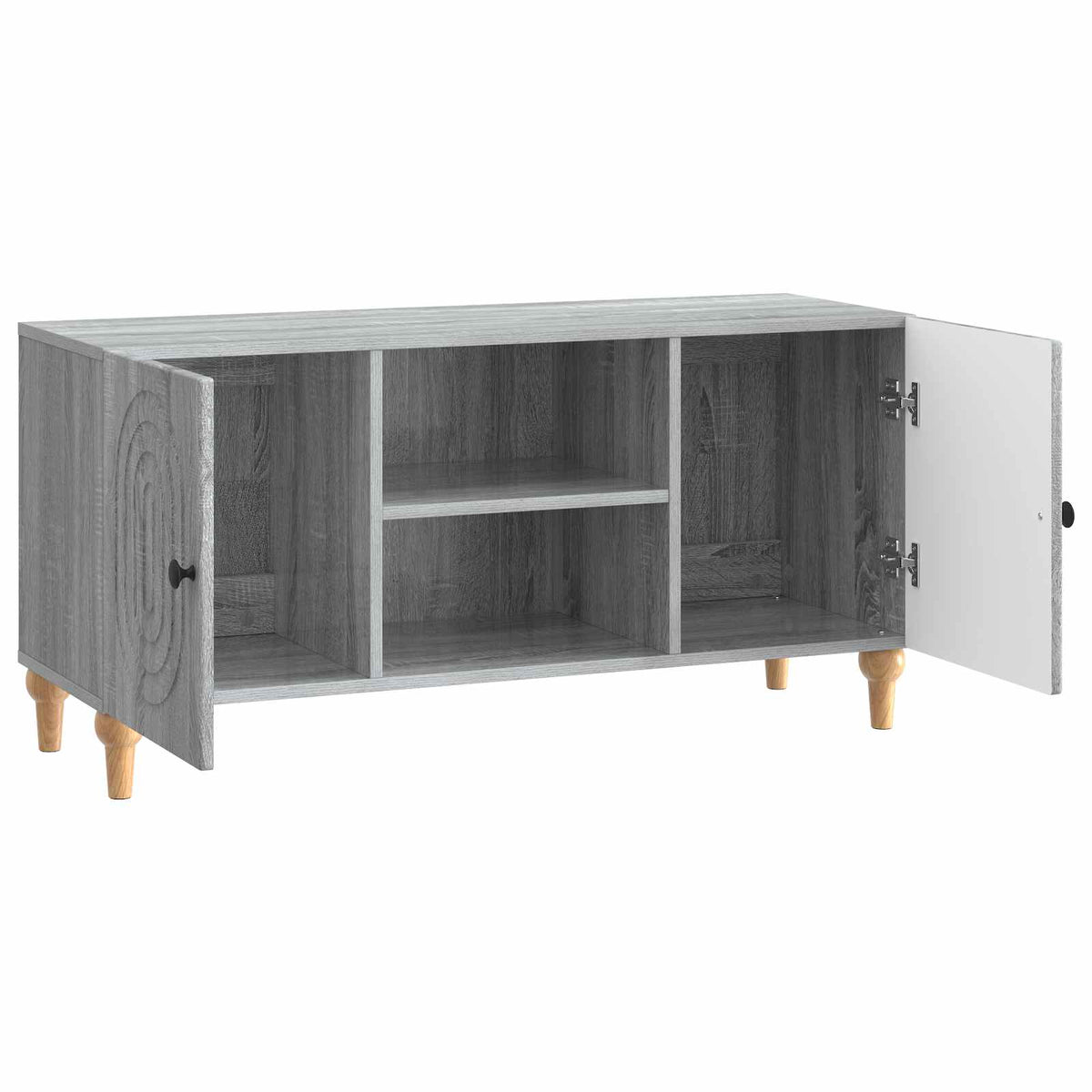 TV-Schränk 102 x 34,5 x 50 cm Graues Sonoma Holzwerkstoff