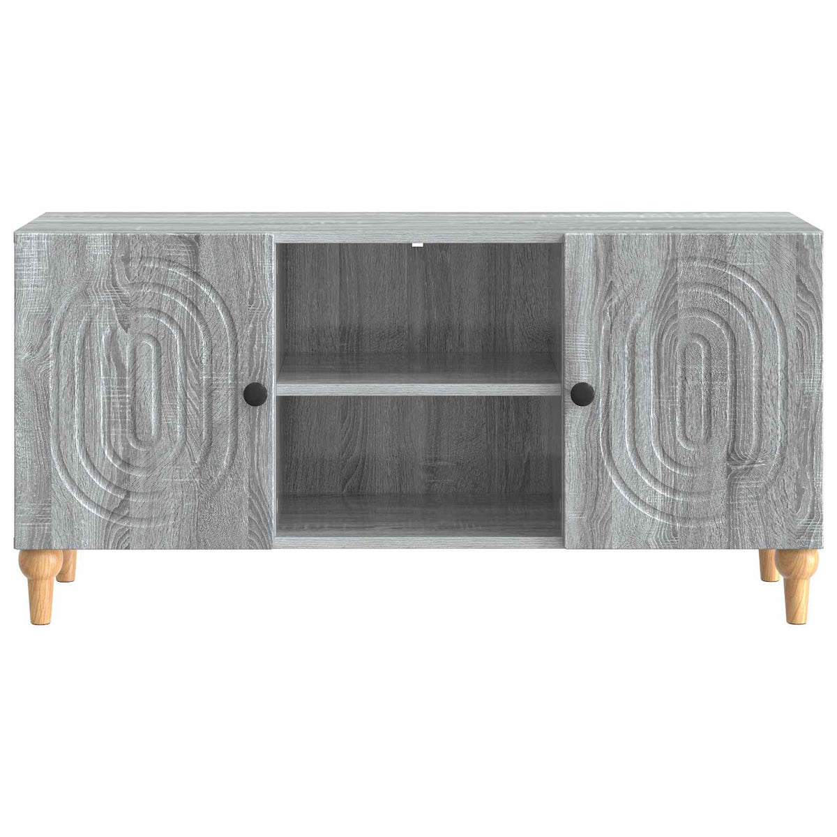 TV-Schränk 102 x 34,5 x 50 cm Graues Sonoma Holzwerkstoff