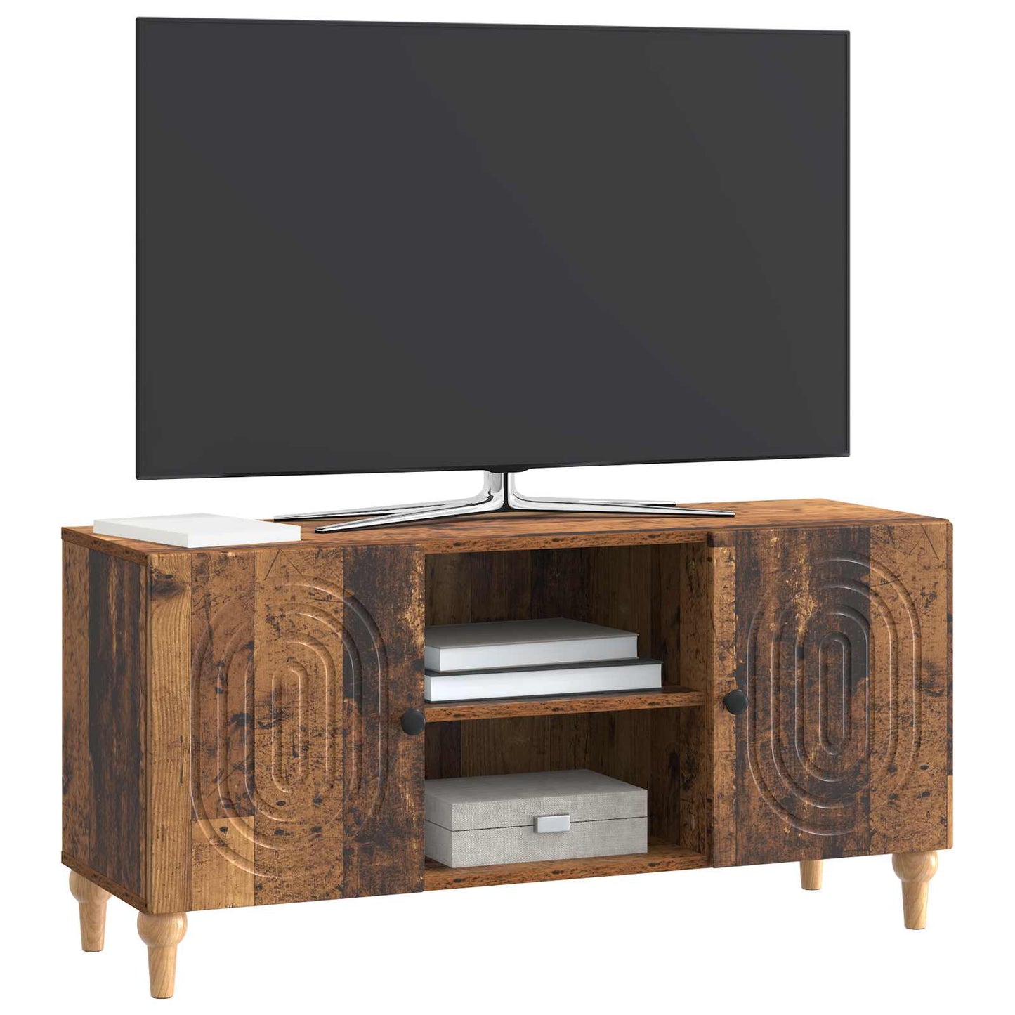 TV-Schränk Altholz 102 x 34,5 x 50 cm Holzwerkstoff