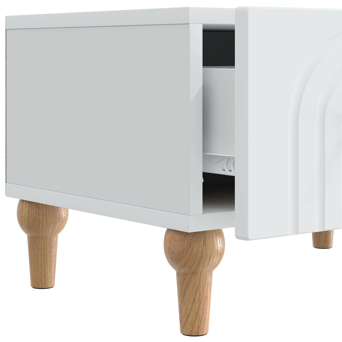 TV-Schränk mit Schubladen Weiß 147 x 34,5 x 30 cm Holzwerkstoff