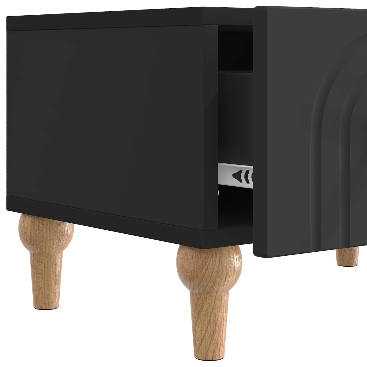TV-Schränk Schwarz 147 x 34,5 x 30 cm Holzwerkstoff