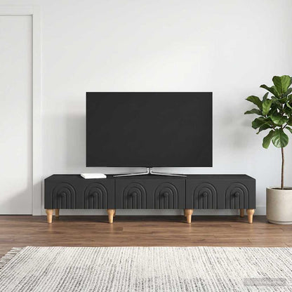 TV-Schränk Schwarz 147 x 34,5 x 30 cm Holzwerkstoff