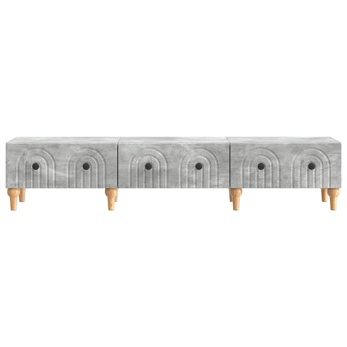 TV-Schränk Betongrau 147 x 34,5 x 30 cm Holzwerkstoff