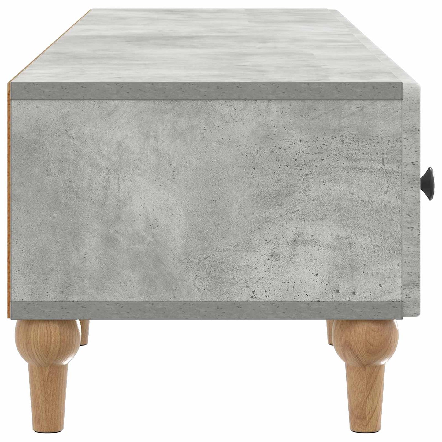 TV-Schränk Betongrau 147 x 34,5 x 30 cm Holzwerkstoff