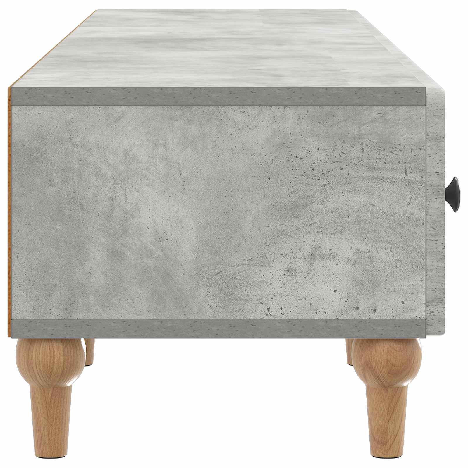 TV-Schränk Betongrau 147 x 34,5 x 30 cm Holzwerkstoff