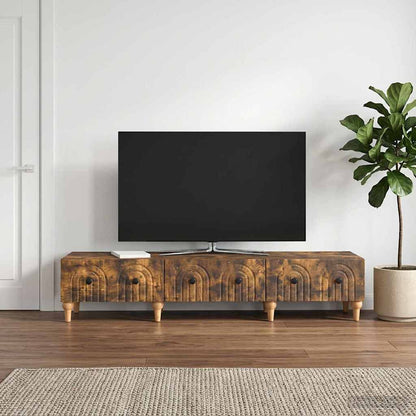 TV-Schränk Geräucherte Eiche 147 x 34,5 x 30 cm Holzwerkstoff
