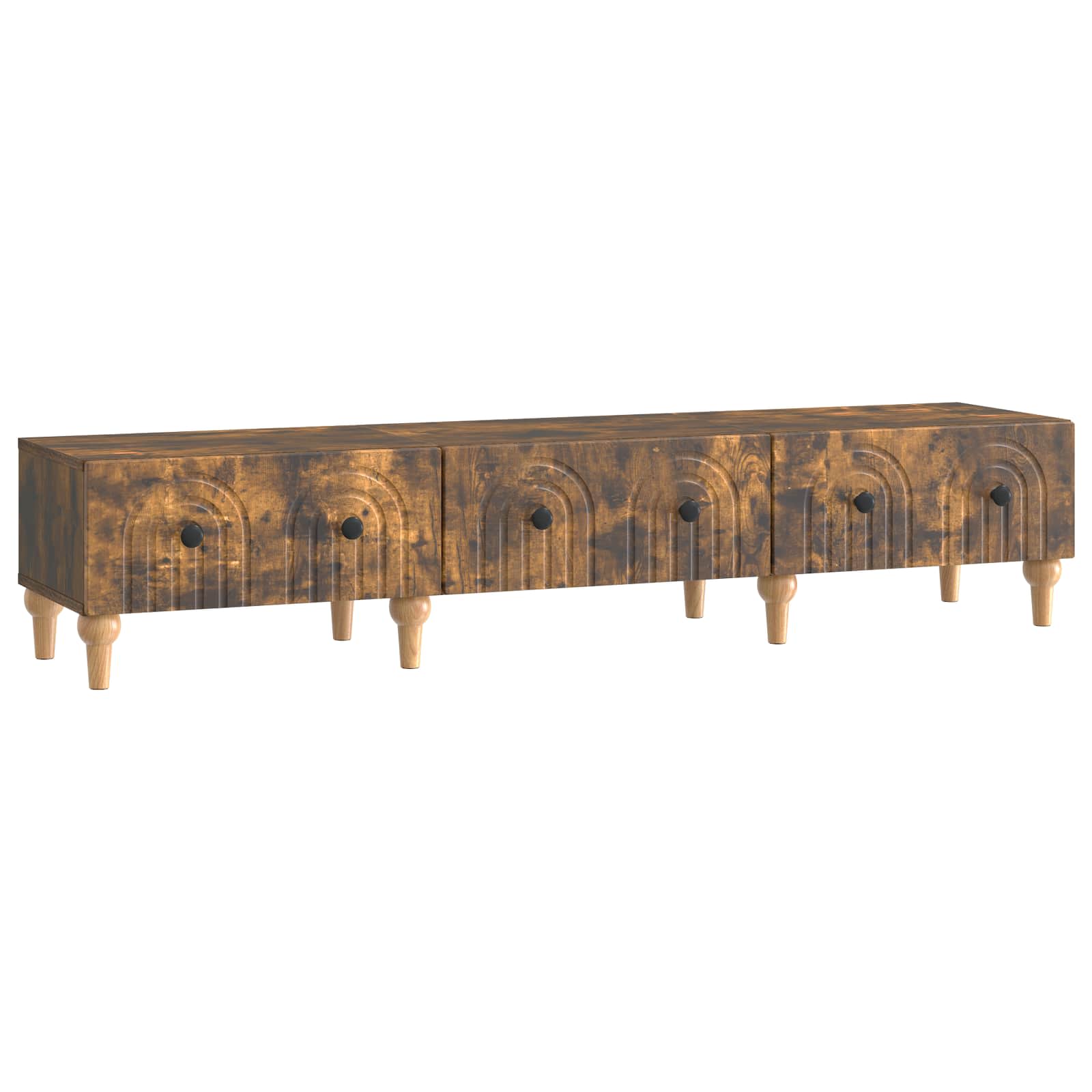 TV-Schränk Geräucherte Eiche 147 x 34,5 x 30 cm Holzwerkstoff