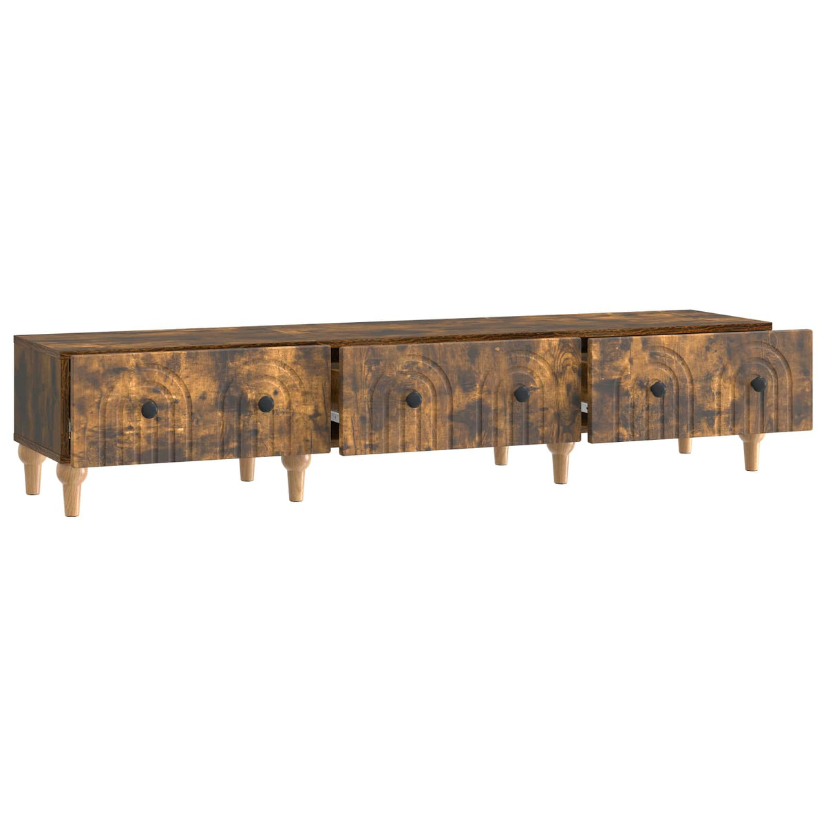 TV-Schränk Geräucherte Eiche 147 x 34,5 x 30 cm Holzwerkstoff