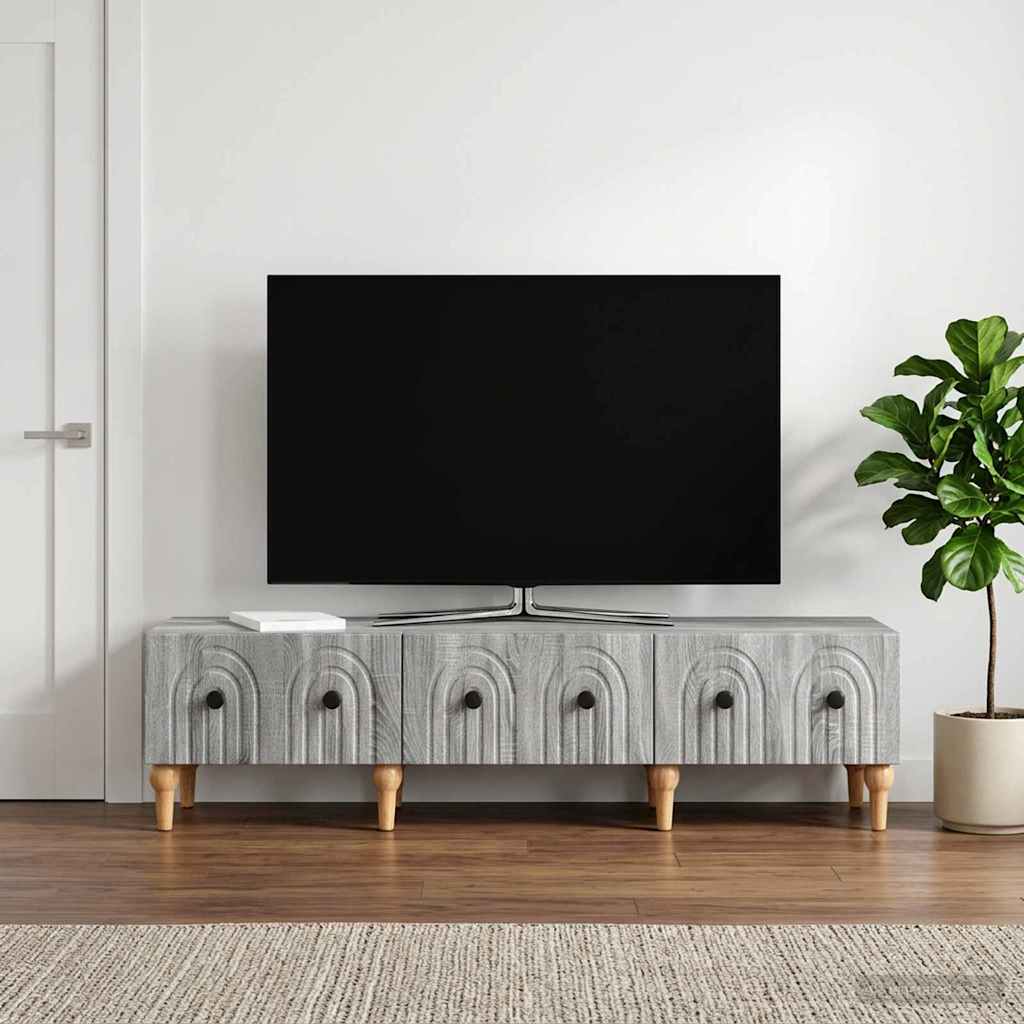 TV-Schränk Graues Sonoma 147 x 34,5 x 30 cm Holzwerkstoff
