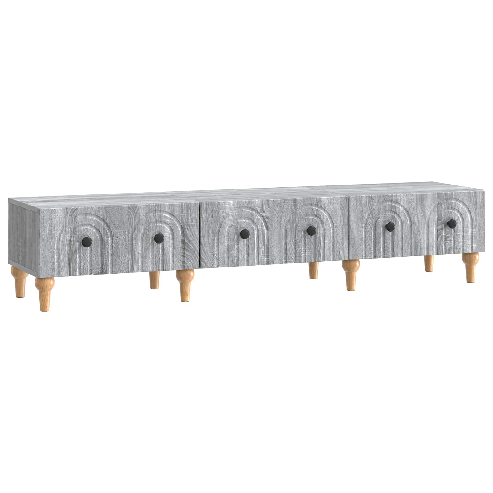 TV-Schränk Graues Sonoma 147 x 34,5 x 30 cm Holzwerkstoff