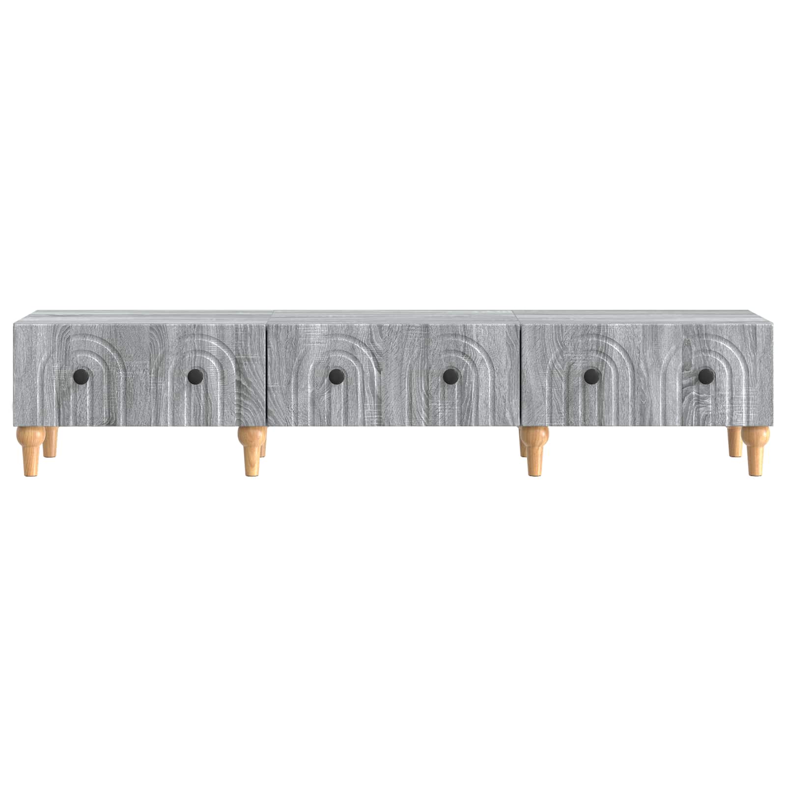 TV-Schränk Graues Sonoma 147 x 34,5 x 30 cm Holzwerkstoff