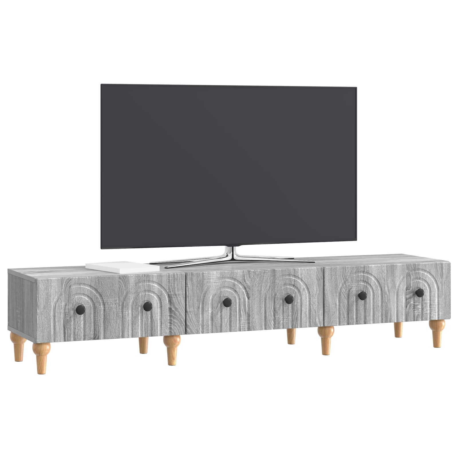 TV-Schränk Graues Sonoma 147 x 34,5 x 30 cm Holzwerkstoff