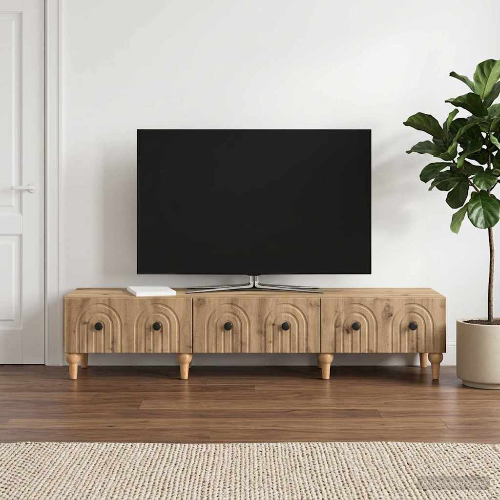 TV-Schränk 147 x 34,5 x 30 cm Artisan-Eiche Holzwerkstoff