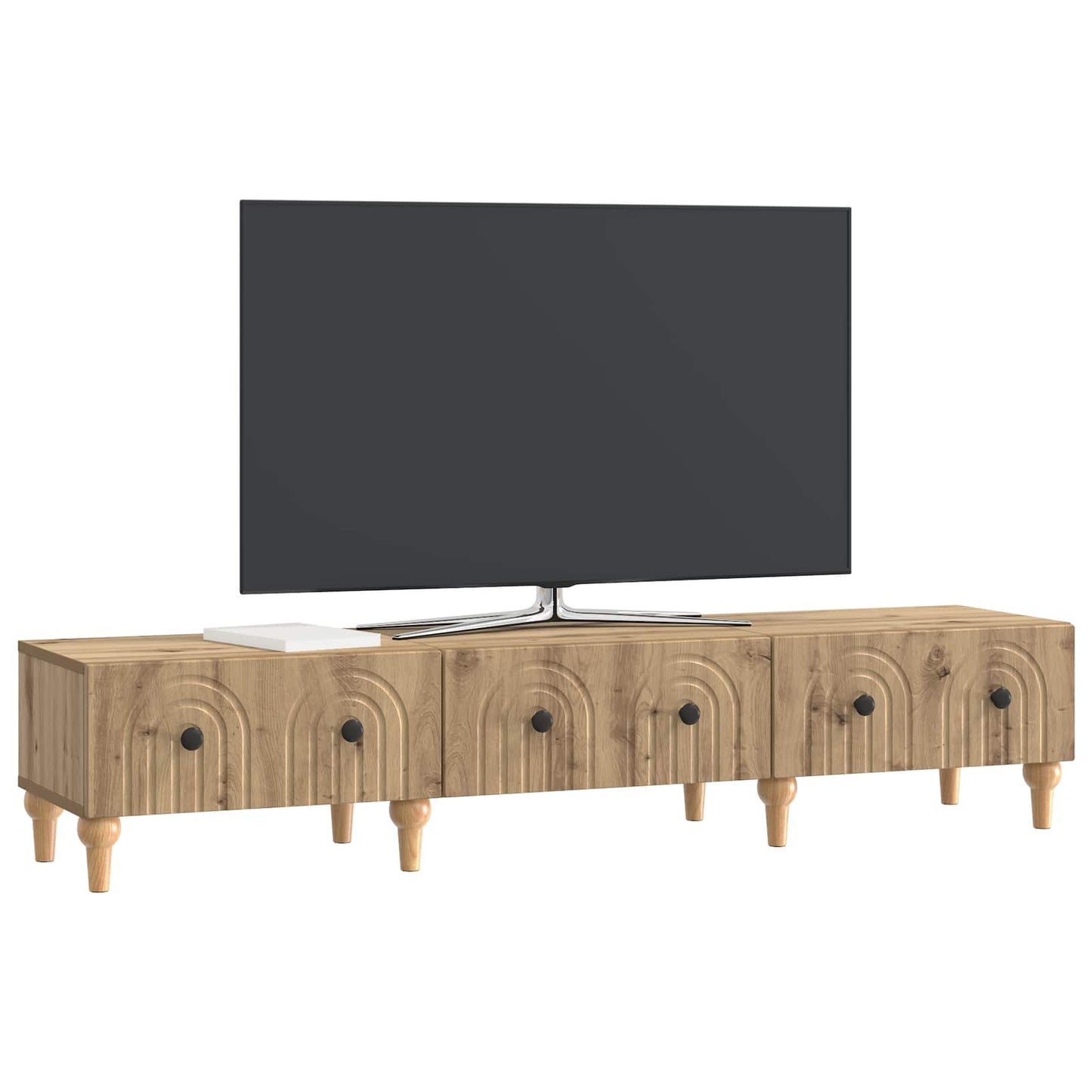 TV-Schränk 147 x 34,5 x 30 cm Artisan-Eiche Holzwerkstoff