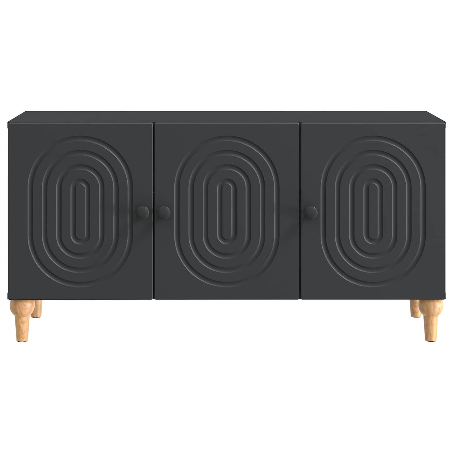 TV-Schränk 99 x 34,5 x 50 cm Schwarz Holzwerkstoff