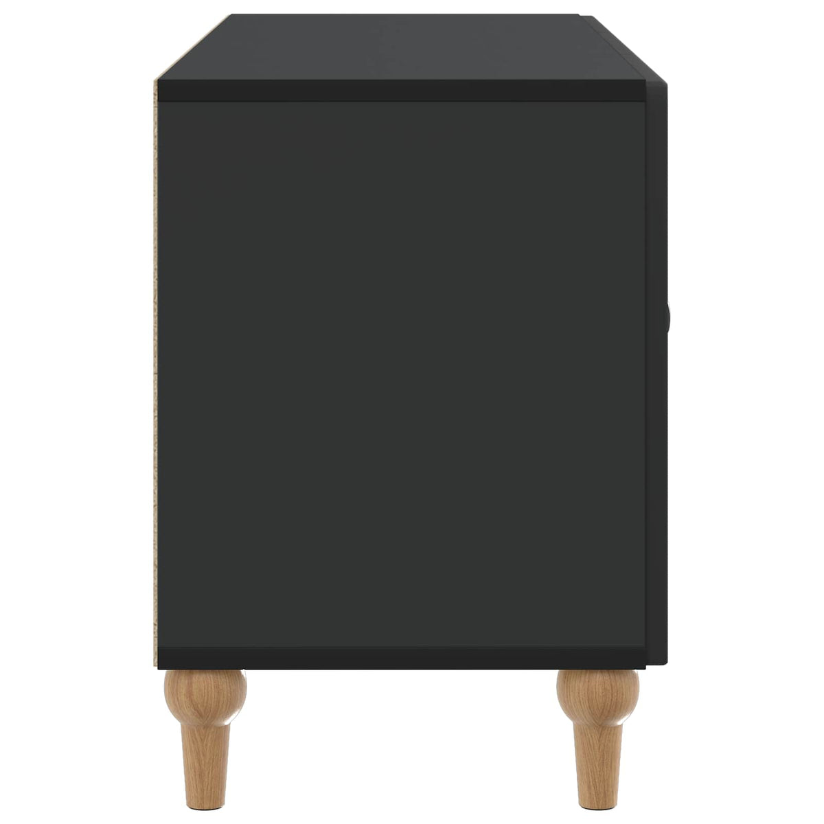 TV-Schränk 99 x 34,5 x 50 cm Schwarz Holzwerkstoff