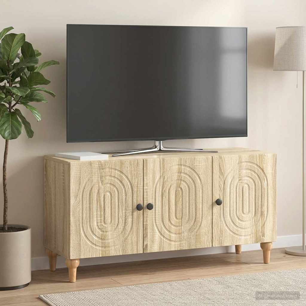 TV-Schränk 99 x 34,5 x 50 cm Sonoma-Eiche Holzwerkstoff