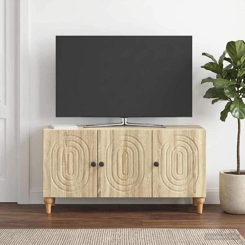 TV-Schränk 99 x 34,5 x 50 cm Sonoma-Eiche Holzwerkstoff