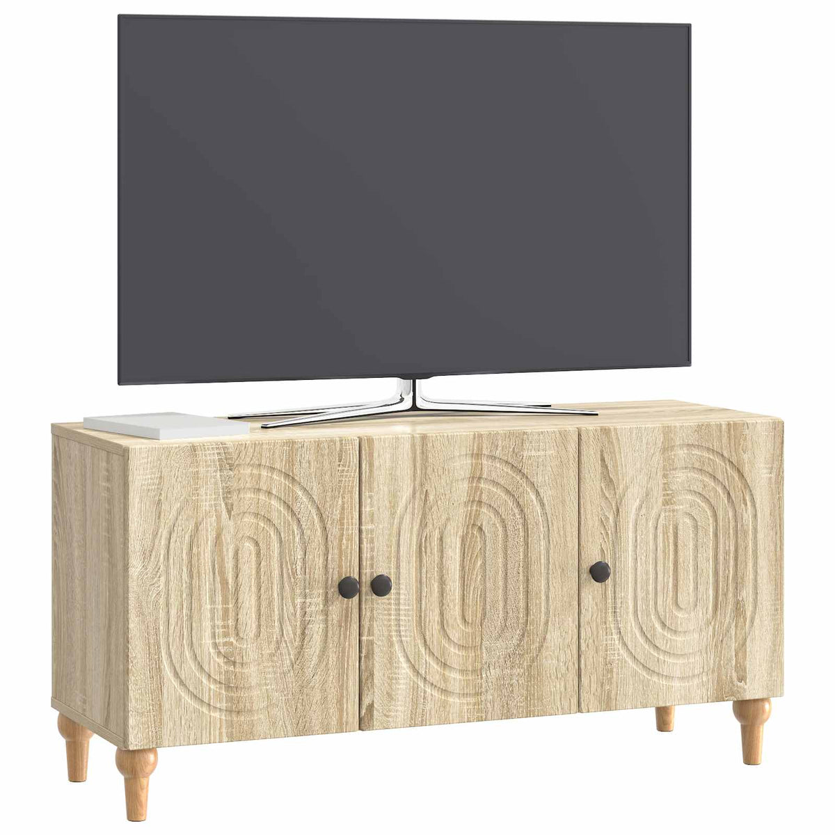 TV-Schränk 99 x 34,5 x 50 cm Sonoma-Eiche Holzwerkstoff