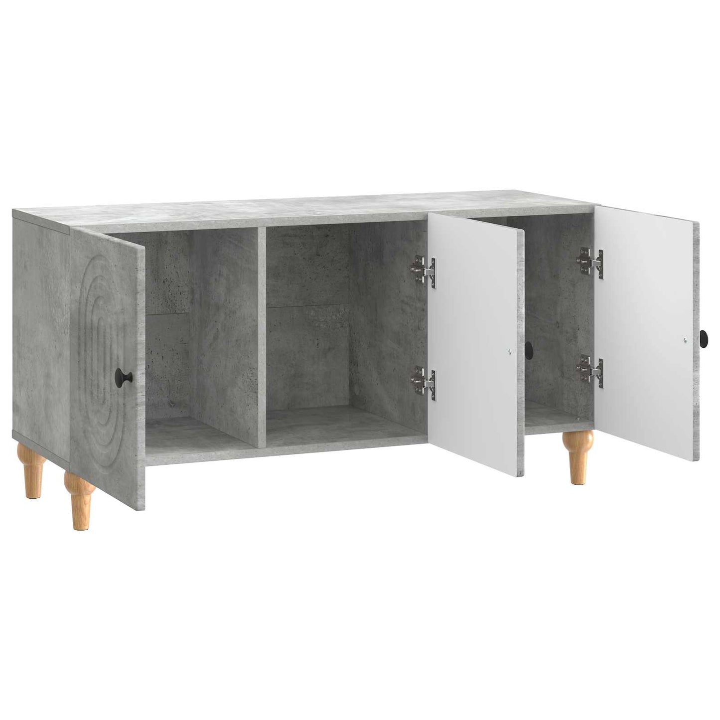 TV-Schränk 99 x 34,5 x 50 cm Betongrau Holzwerkstoff
