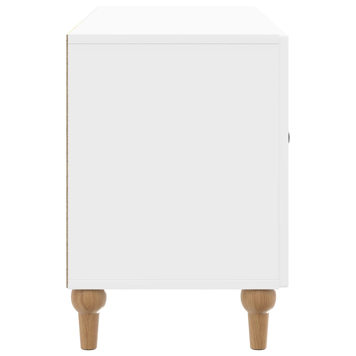 TV-Schränk 99 x 34,5 x 50 cm Hochglanz Weiß Holzwerkstoff