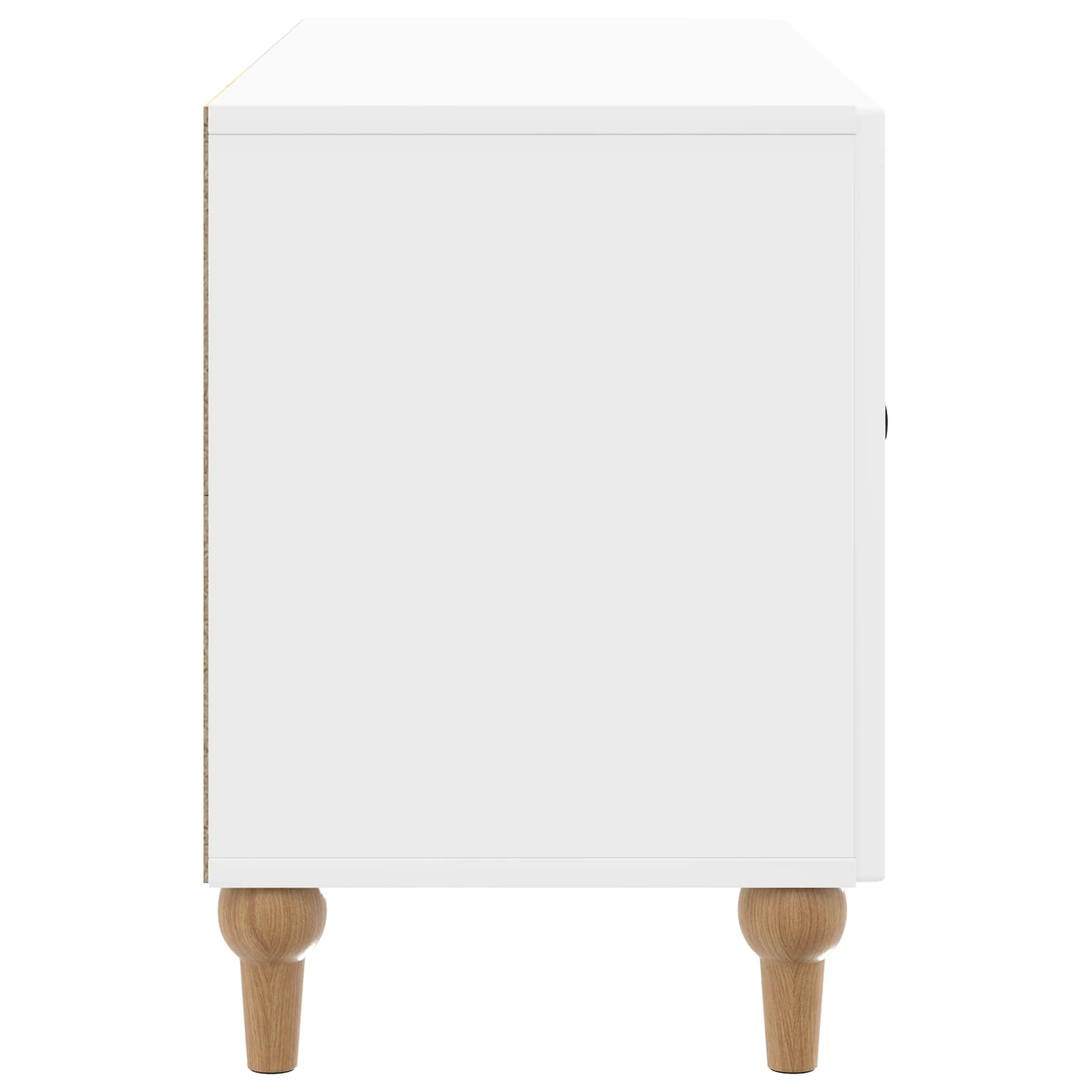TV-Schränk 99 x 34,5 x 50 cm Hochglanz Weiß Holzwerkstoff