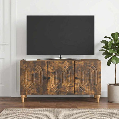 TV-Schränk 99 x 34,5 x 50 cm Räuchereiche Holzwerkstoff