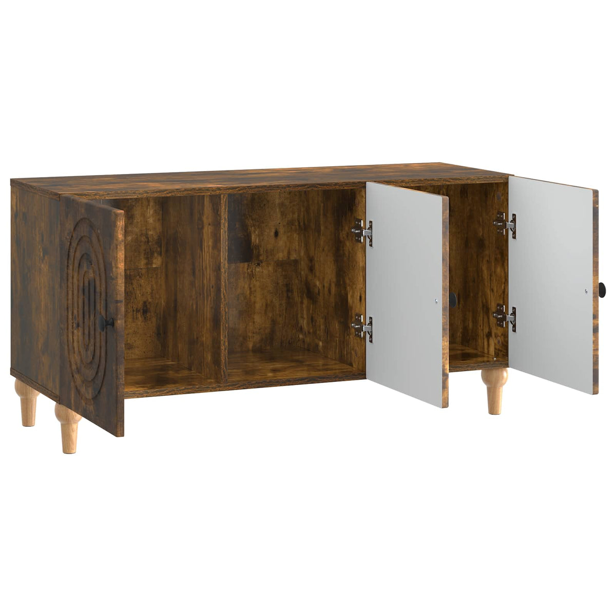 TV-Schränk 99 x 34,5 x 50 cm Räuchereiche Holzwerkstoff