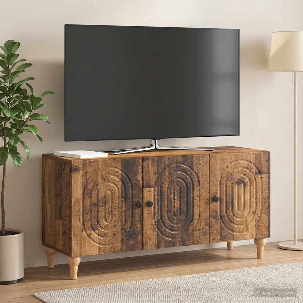 TV-Schränk 99 x 34,5 x 50 cm Altholz Holzwerkstoff
