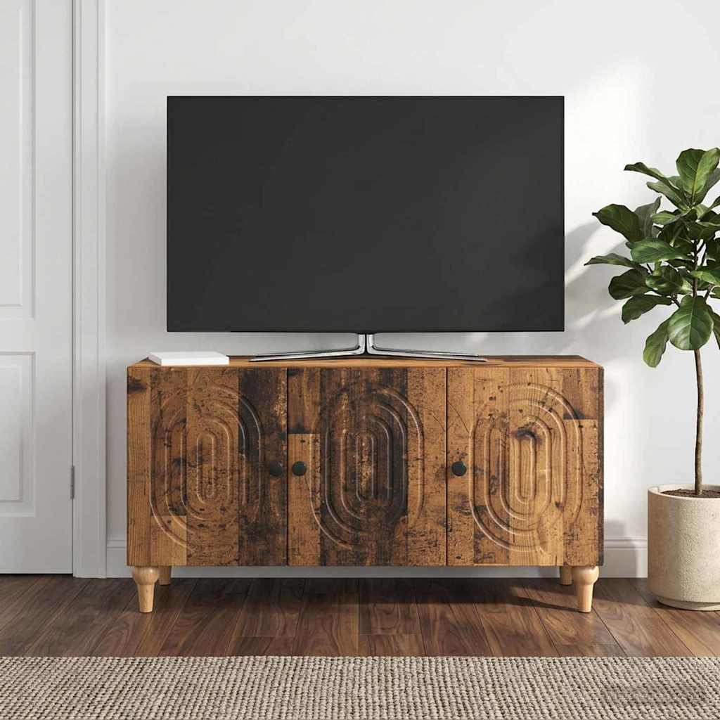 TV-Schränk 99 x 34,5 x 50 cm Altholz Holzwerkstoff