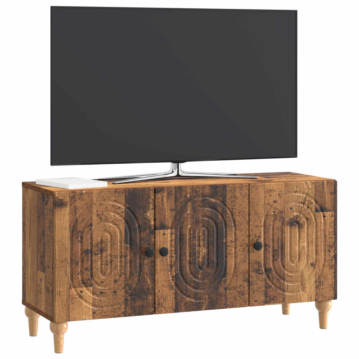 TV-Schränk 99 x 34,5 x 50 cm Altholz Holzwerkstoff