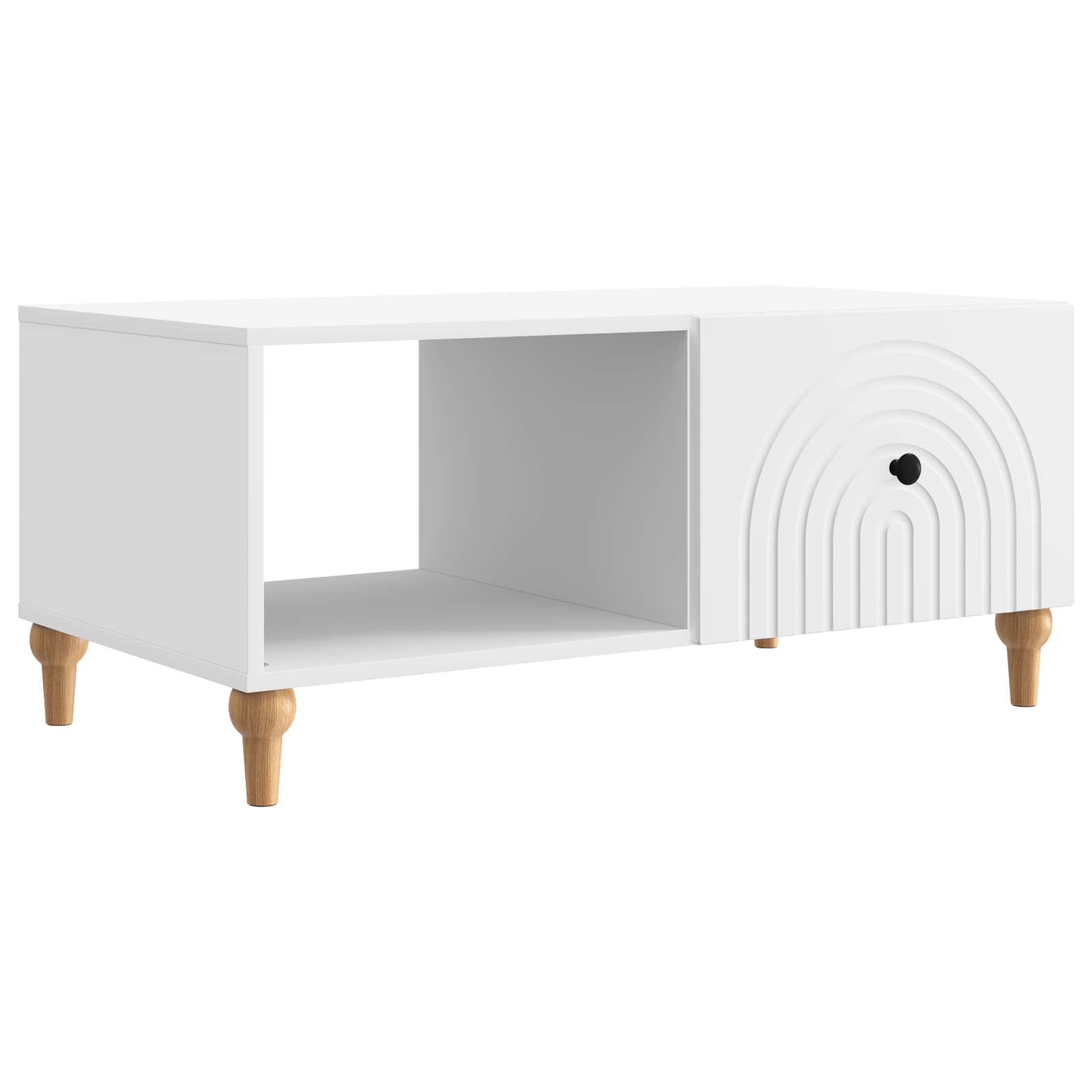 Couchtisch Weiß 90 x 50 x 40 cm Holzwerkstoff