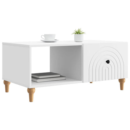 Couchtisch Weiß 90 x 50 x 40 cm Holzwerkstoff