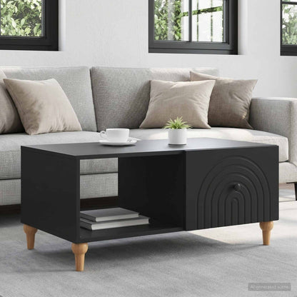 Couchtisch Schwarz 90 x 50 x 40 cm Holzwerkstoff