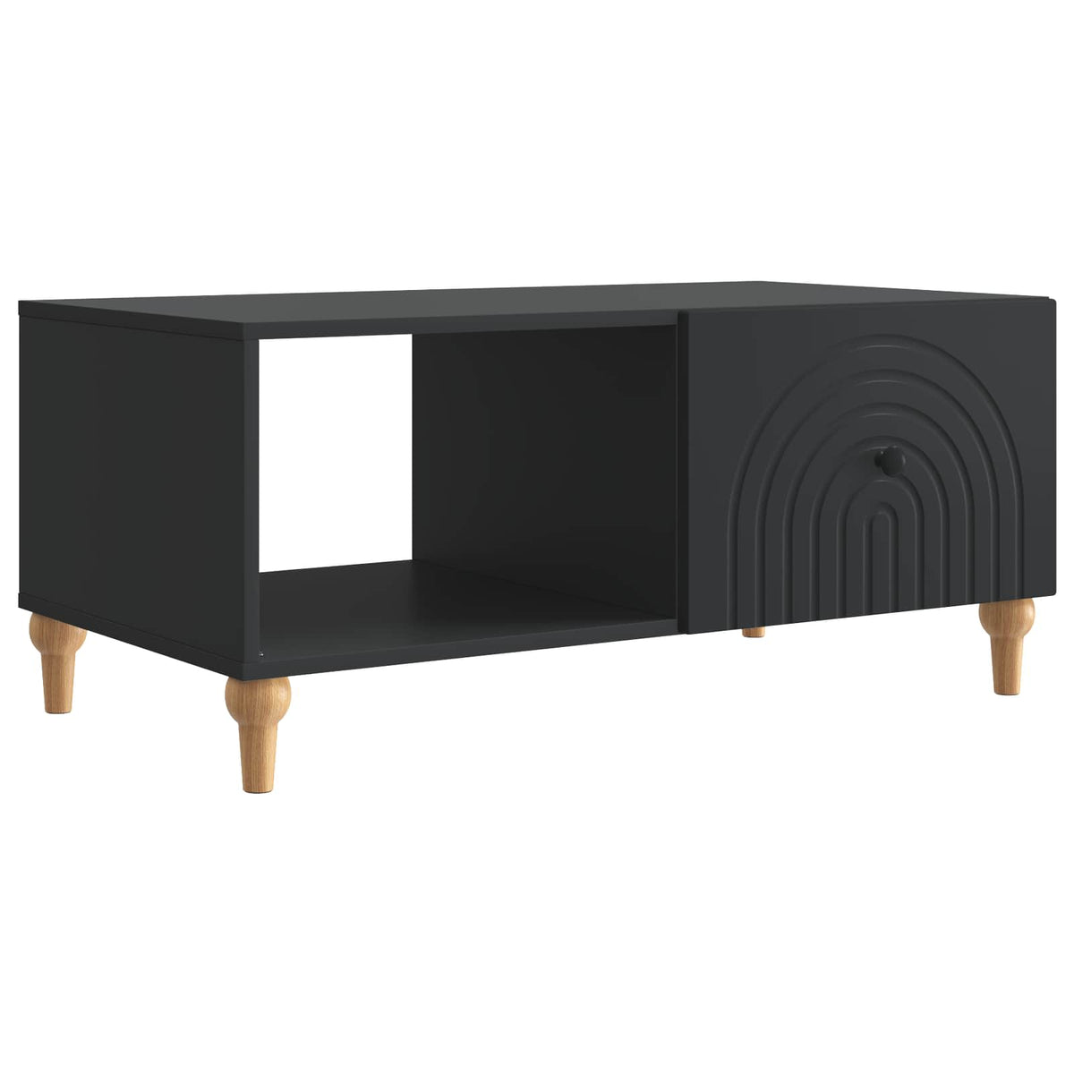 Couchtisch Schwarz 90 x 50 x 40 cm Holzwerkstoff
