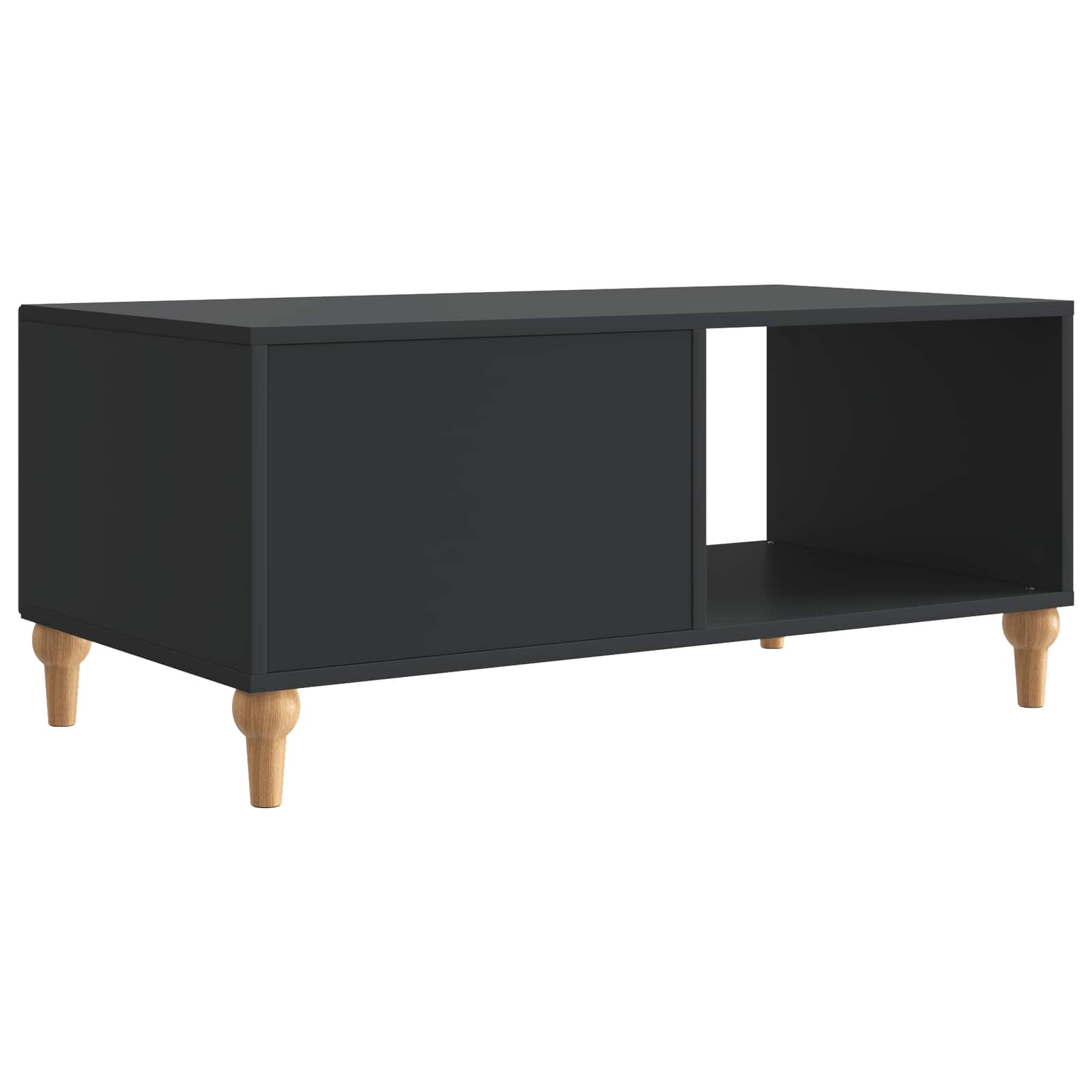 Couchtisch Schwarz 90 x 50 x 40 cm Holzwerkstoff