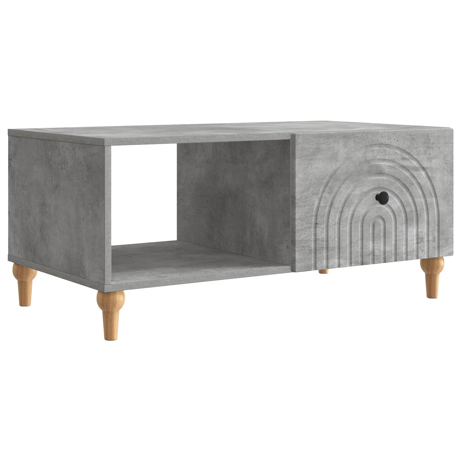 Couchtisch Betongrau 90 x 50 x 40 cm Holzwerkstoff
