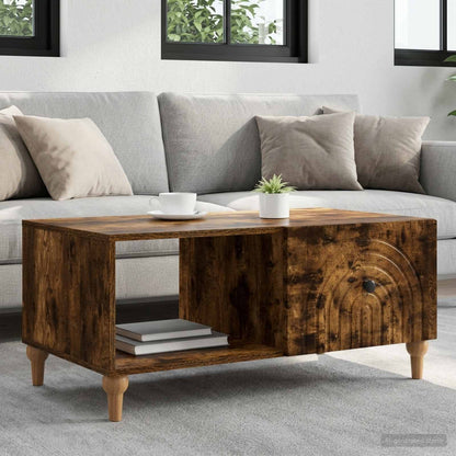 Couchtisch Geräucherte Eiche 90 x 50 x 40 cm Holzwerkstoff