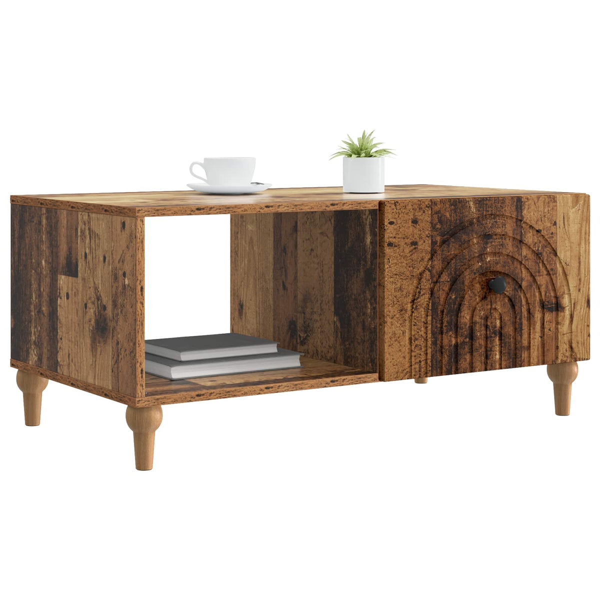Couchtisch Altholz 90 x 50 x 40 cm Holzwerkstoff
