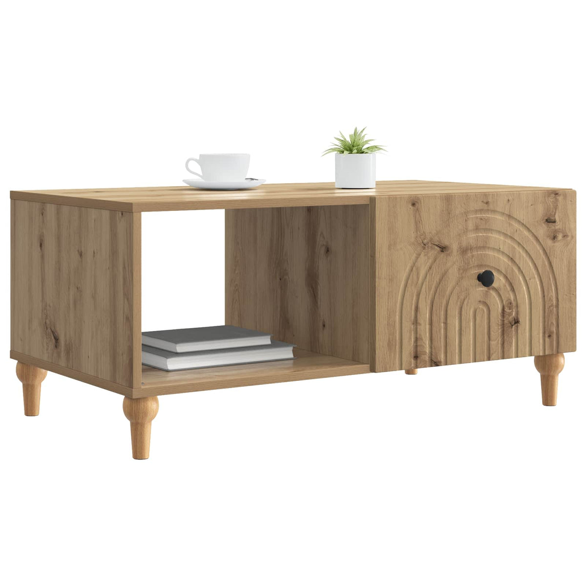Couchtisch Artisan-Eiche 90 x 50 x 40 cm Holzwerkstoff