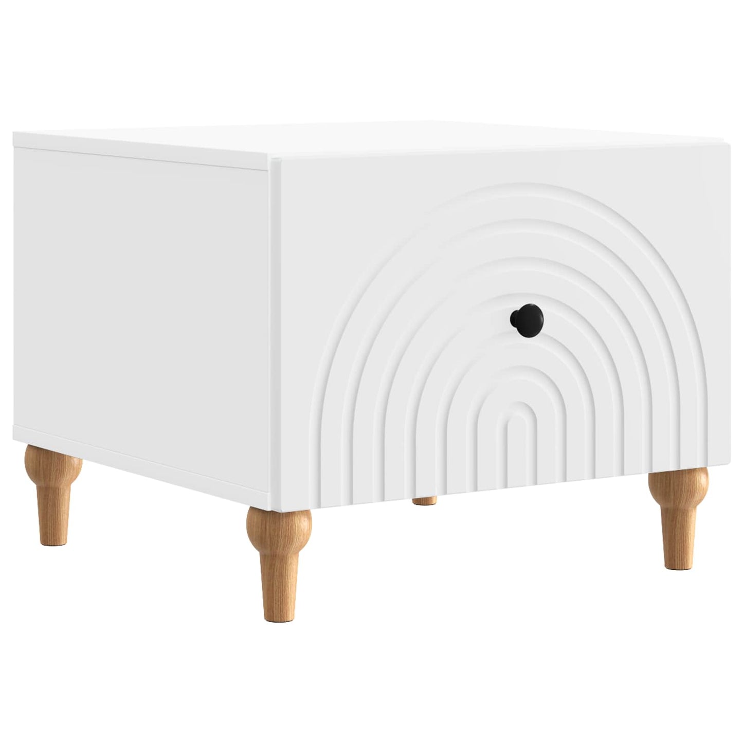 Couchtisch mit Schubladen Weiß 49 x 50 x 40 cm Holzwerkstoff