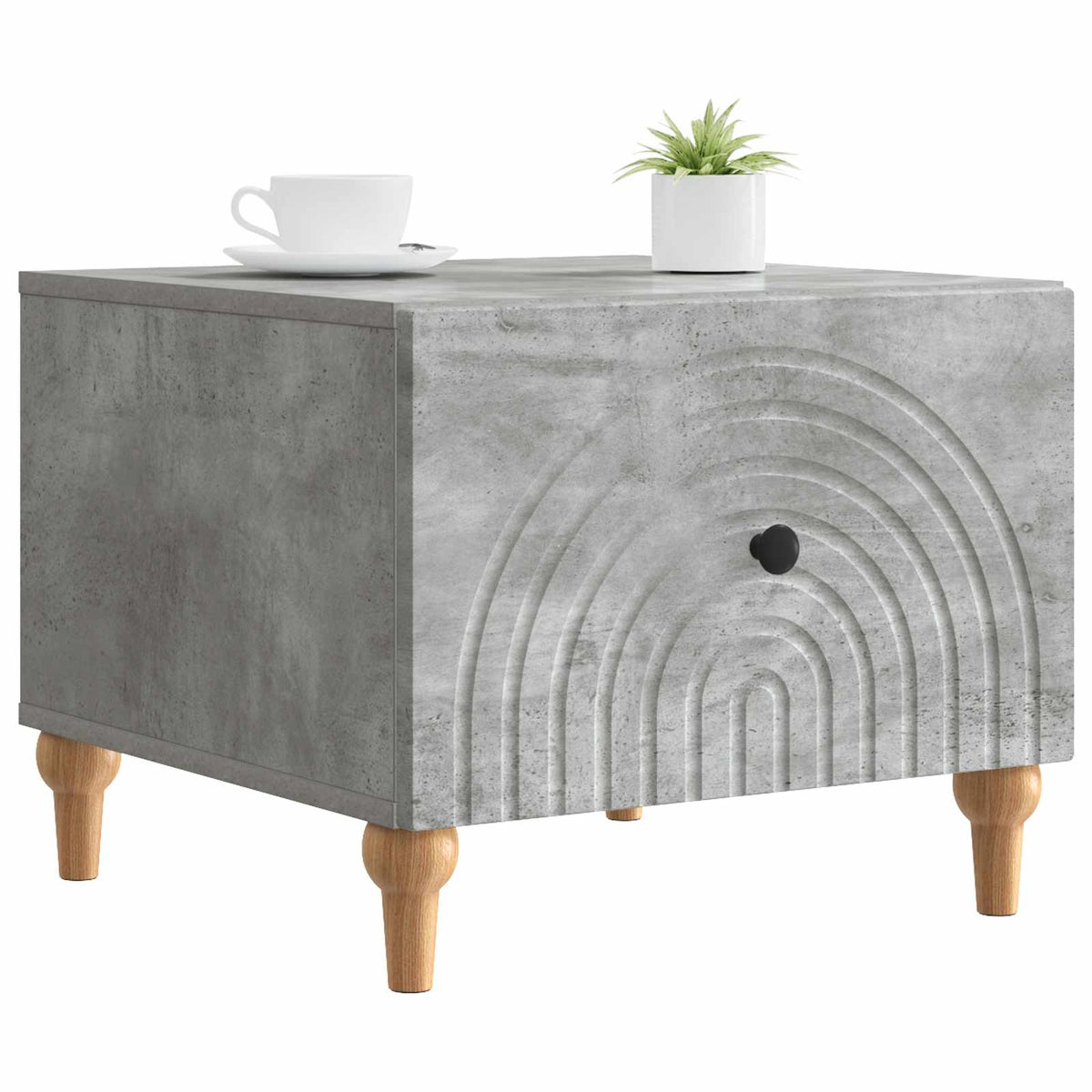 Couchtisch Betongrau 49 x 50 x 40 cm Holzwerkstoff