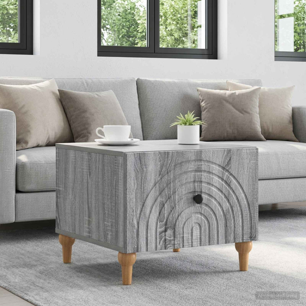Couchtisch Graues Sonoma 49 x 50 x 40 cm Holzwerkstoff